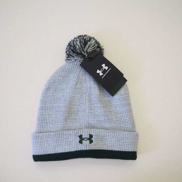 NWT Under Armour Collegiate Gray Green Colorado State Beanie - Picture 4 of 4